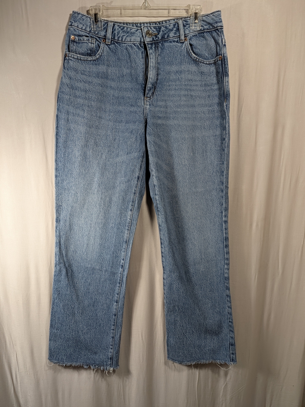 Classic High-Rise Straight Leg Women Jeans - Light Blue